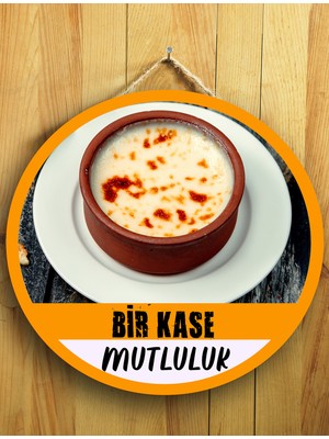 Mayeka Cafeler Restoranlar Tatlıcılar Sütlaç Için Sütlaç Duvar Kapı Tablo Ahşap Askılı Pano Tabela