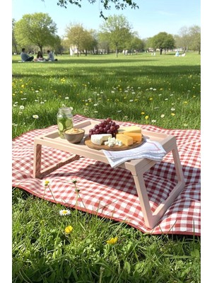 Kitchen Life Katlanır Çok Amaçlı Keyif Sehpası-Taşınabilir Keyif Tepsi-Piknik Sehpası