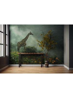 Doğa Zürafa 3D Poster Duvar Kağıdı