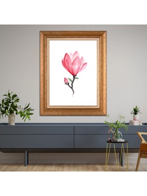 Giyense Altın Varaklı Çerçeveli Paspartulu Tablo DRE1411