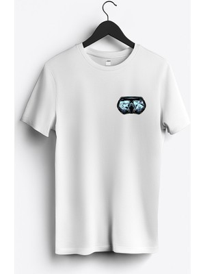 MGAX Dalgıç Snorkel Arma Baskılı Regular Sıfır Yaka %100 Pamuk Unisex Penye T-Shirt
