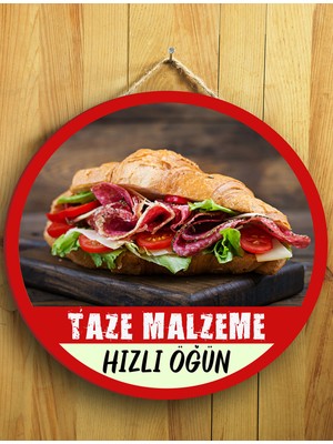Mayeka Cafeler Restoranlar Sandviççiler Büfeler Için Sandviç Duvar Kapı Tablo Ahşap Askılı Pano Tabela