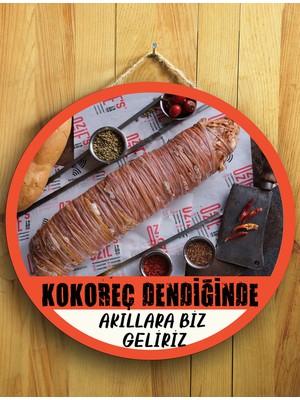 Mayeka Cafeler Kokoreççiler Için Kokoreç Duvar Kapı Tablo Ahşap Askılı Pano Tabela