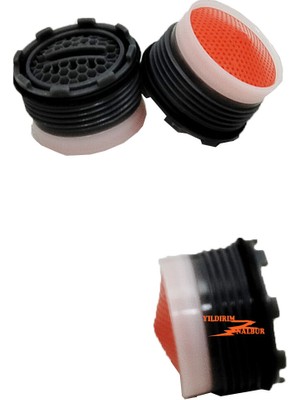 Yıldırım Nalbur 3 Adet Eca Serel Batarya Ucu Gizli Perlatör Filtreli Kendinden Dişli Mini Boy