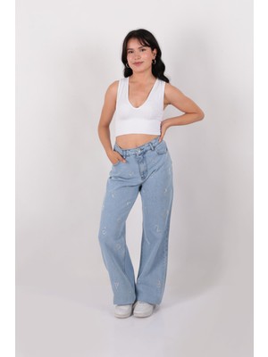 Aynaz 190045 Kadın Jean Pantolon