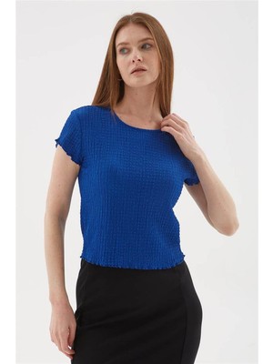 Fashion Friends 25Y0234K1 Kadın Dokulu Bluz