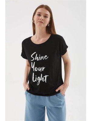 Fashion Friends 25Y0074K1 Kadın Baskılı Bluz