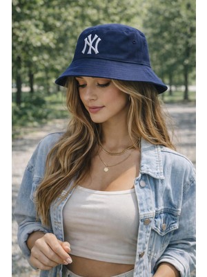 Wearflawless Trend Ny Nakışlı Bucket Kova Şapka, Kova Şapka, Bucket Şapka, Yazlık Kova Şapka, Günlük Şapka