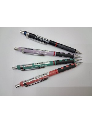 Rotring Tikky Mekanik 0,7mm 4 Lü(Siyah Lila Yeşil Gülkurusu)