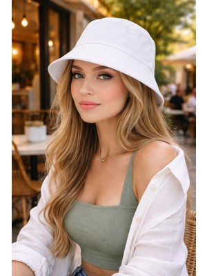 Wearflawless Kadın Bucket Şapka, Yazlık Kova Şapka, Günlük Bucket/fisher Şapka