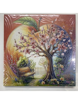 Elegantshop Tuval 5d Yapışan Boncuk Mozaik Tablo 25*25 cm YY82