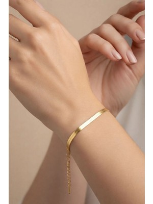 Yılan Gold Zincir Zarif Kadın Bileklik
