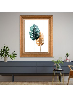 Giyense Altın Varaklı Çerçeveli Paspartulu Tablo DRE1528