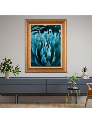 Giyense Altın Varaklı Çerçeveli Paspartulu Tablo DRE1724