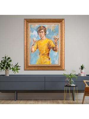 Giyense Altın Varaklı Çerçeveli Paspartulu Tablo DRE1529