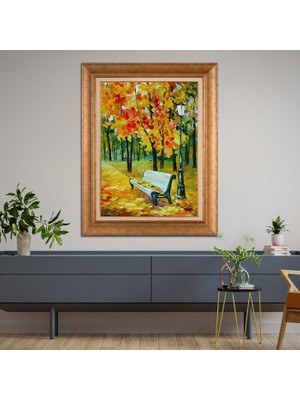 Giyense Altın Varaklı Çerçeveli Paspartulu Tablo DRE1725