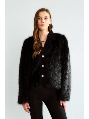 Robin D99761 Kadın Kürk Mont