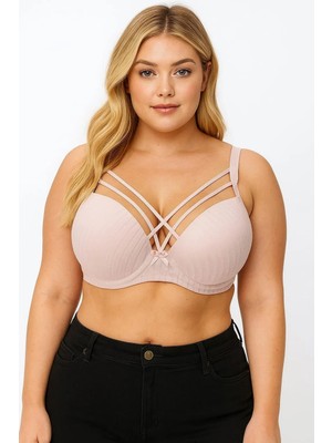 Wear Treasure C Cup Telli Süngerli Içi Boş Çapraz Ipli  Sütyen