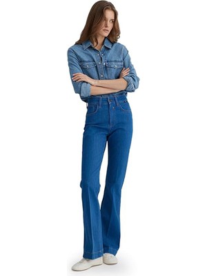 Mavi M1010200-89681 Kadın Samara Cool Blue Glam Jean Pantolon
