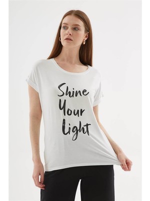 Fashion Friends 25Y0074K1 Kadın Baskılı Bluz