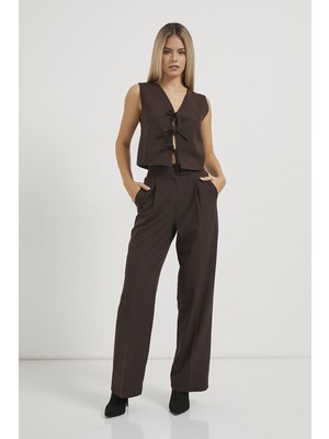 Armalife 6642 Cırtlı Palazzo Kadın Pantolon