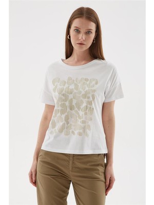 Fashion Friends 25Y0471K1 Kadın Baskılı Bluz