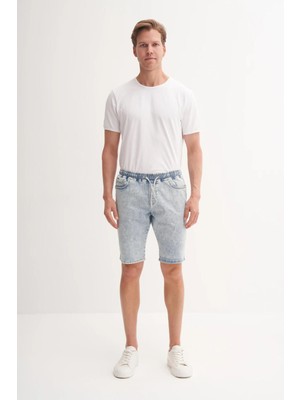 Cazador 6714 Erkek Denim Bermuda