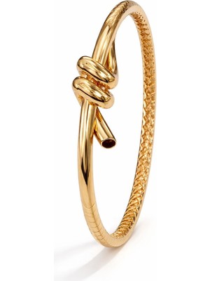 Aydın Kuyumculuk 14 Ayar Altın,düğüm Kelepçe Bileklik AGBLK654