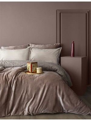 Apricitas Home Tek Kişilik Aphrodite Kadife Battaniyeli Nevresim Takımı