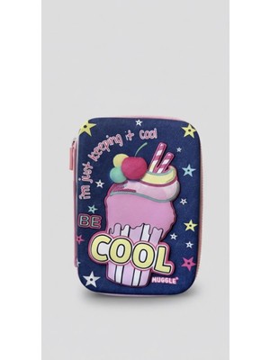 Tumba's 3D Eva Kabartmalı Kalem Kutusu Figürlü Kalemlik Çocuklar Için Pembe Okul Çantası Maykaj Çantası