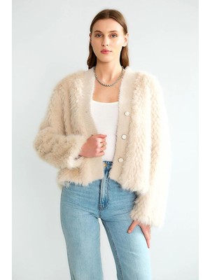 Robin D99761 Kadın Kürk Mont