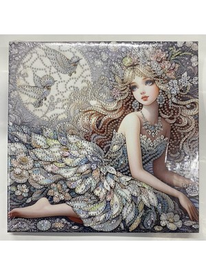 Elegantshop Tuval 5d Yapışan Boncuk Mozaik Tablo 25*25 cm YY106