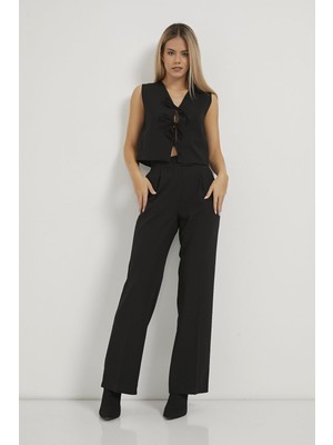 Armalife 6642 Cırtlı Palazzo Kadın Pantolon