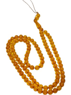 Hasyılmaz Doğal Kaya Damla Kehribar Tesbih 99LUK 6,5mm 16,20 Gram