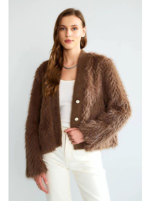 Robin D99761 Kadın Kürk Mont