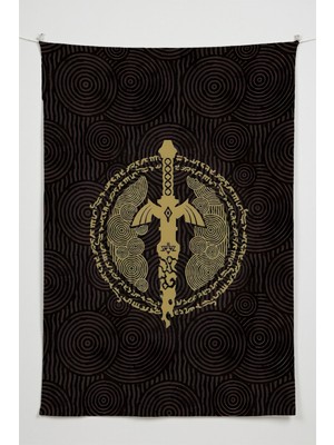 Charmbi Gamer Duvar Örtüsü -  Çok Renkli Anime Temalı Kumaş Oda Dekoru Tapestry