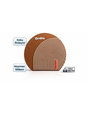 Milife Oval Silikon Gider Koku Önleyici Mat Lavabo Duş Süzgeç Kapatıcı