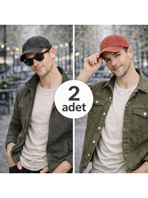 Wearflawless Unisex Yıkamalı Şapka Vintage Eskitme Düz Şapka , Günlük Trend Şapka,erkek Şapka, Kadın Şapka