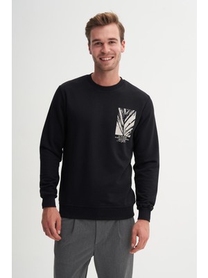 Cazador 53805 Erkek Bisiklet Yaka Sweatshirt