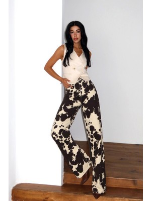 Lacarino 7982 Wide Leg Kadın Jean Pantolon