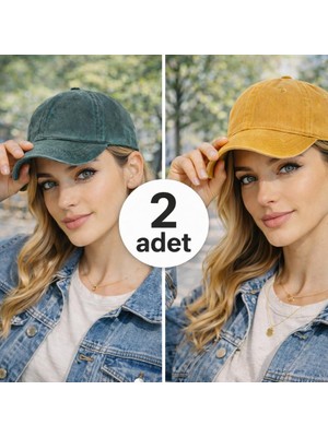 Wearflawless Unisex Yıkamalı Şapka Vintage Eskitme Düz Şapka , Günlük Trend Şapka,erkek Şapka, Kadın Şapka