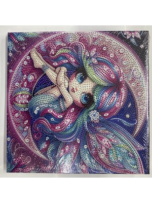 Elegantshop Tuval 5d Yapışan Boncuk Mozaik Tablo 25*25 cm LM14