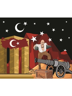 Promisebackdrop2 18 Mart Çanakkale Zaferi, Şehitleri Anma Günü Okul Etkinlik, Fotoğraf Çekimi, Kumaş Arka Fon 200X200