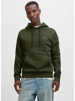 Jack & Jones Erkek Kapüşon Normal Sweatshirt