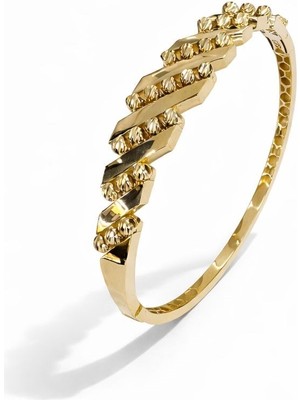 Aydın Kuyumculuk 14 Ayar Altın Dorika Toplu Kelepçe Bileklik