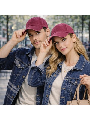 Wearflawless Unisex Yıkamalı Şapka Vintage Eskitme Düz Şapka , Günlük Trend Şapka,erkek Şapka, Kadın Şapka