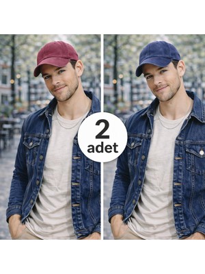 Wearflawless Unisex Yıkamalı Şapka Vintage Eskitme Düz Şapka , Günlük Trend Şapka,erkek Şapka, Kadın Şapka