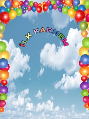 Promisebackdrop2 Ilk Karne Hatırası, Karne Panosu, Okul Etkinlik 200X200CM Ek Dikişli Kumaş Afiş