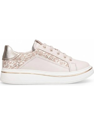 Mammamia D26YA-3885 Kadın Hakiki Deri Casual Ayakkabı Bej