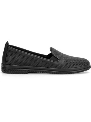 Mammamia D26YA-7145 Kadın Hakiki Deri Casual Ayakkabı Siyah